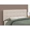 Monarch Specialties Bed, Headboard Only, Full Size, Bedroom, Upholstered, Linen Look, Beige, Transitional I 6004F - alternate 3